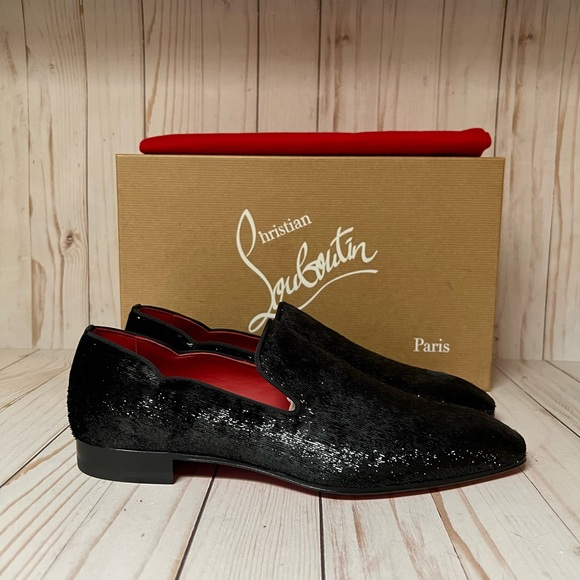 Christian Louboutin Dandy Chick Loafer Black Sz 40 / 7 - Picture 2 of 10